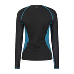 Womens/ladies Fistral Contrast Detail Rash Top | 10 UK | Blue