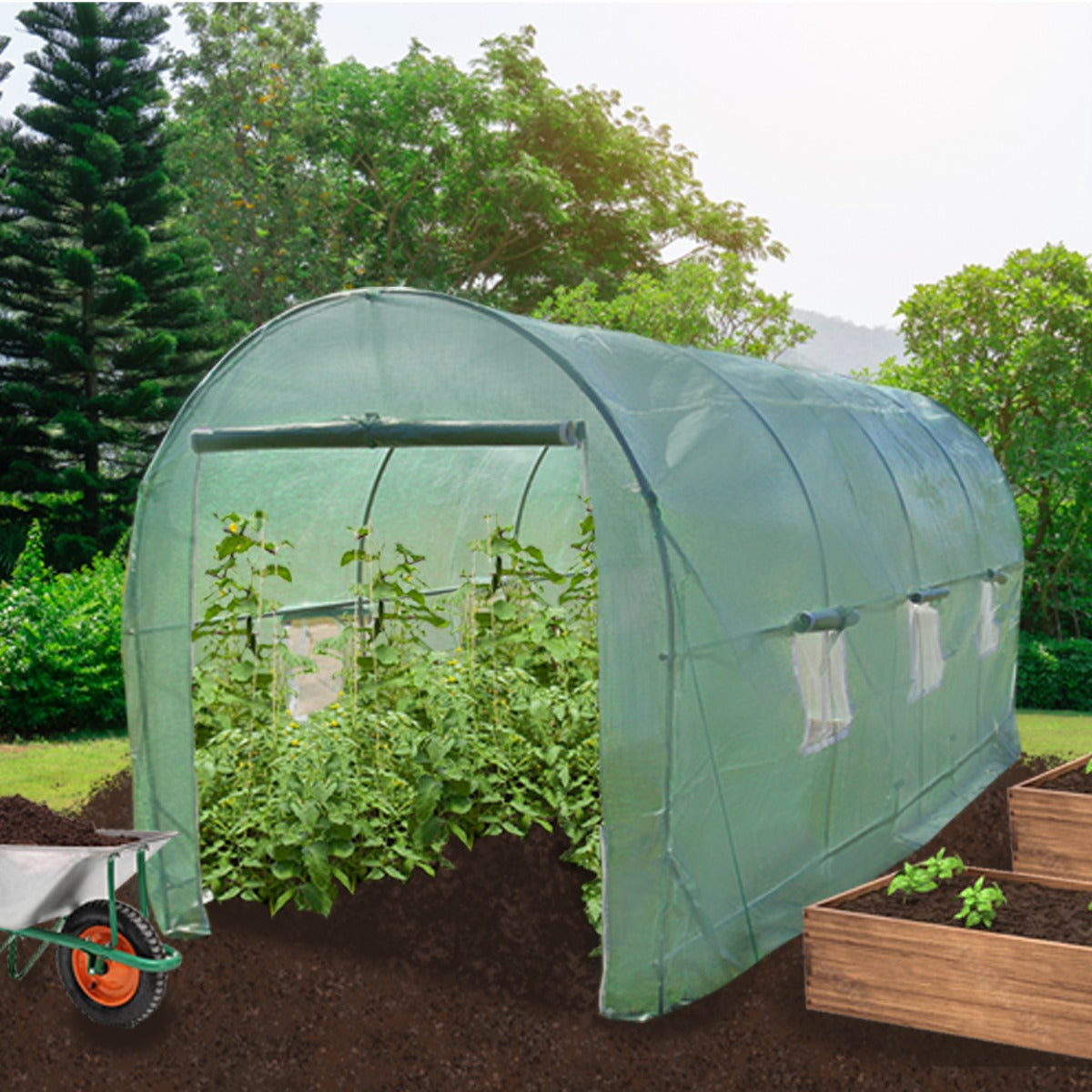 Polytunnel | 25mm 6m x 3m | Green