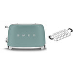 Tsf01 Matte 2 Slice Toaster + Tsbw01 Bun Warmer Set | Green
