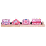 Wooden Princess Train Engine with 3 Carriages