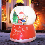 5.5ft Christmas Inflatable Crystal Ball With Led Lights