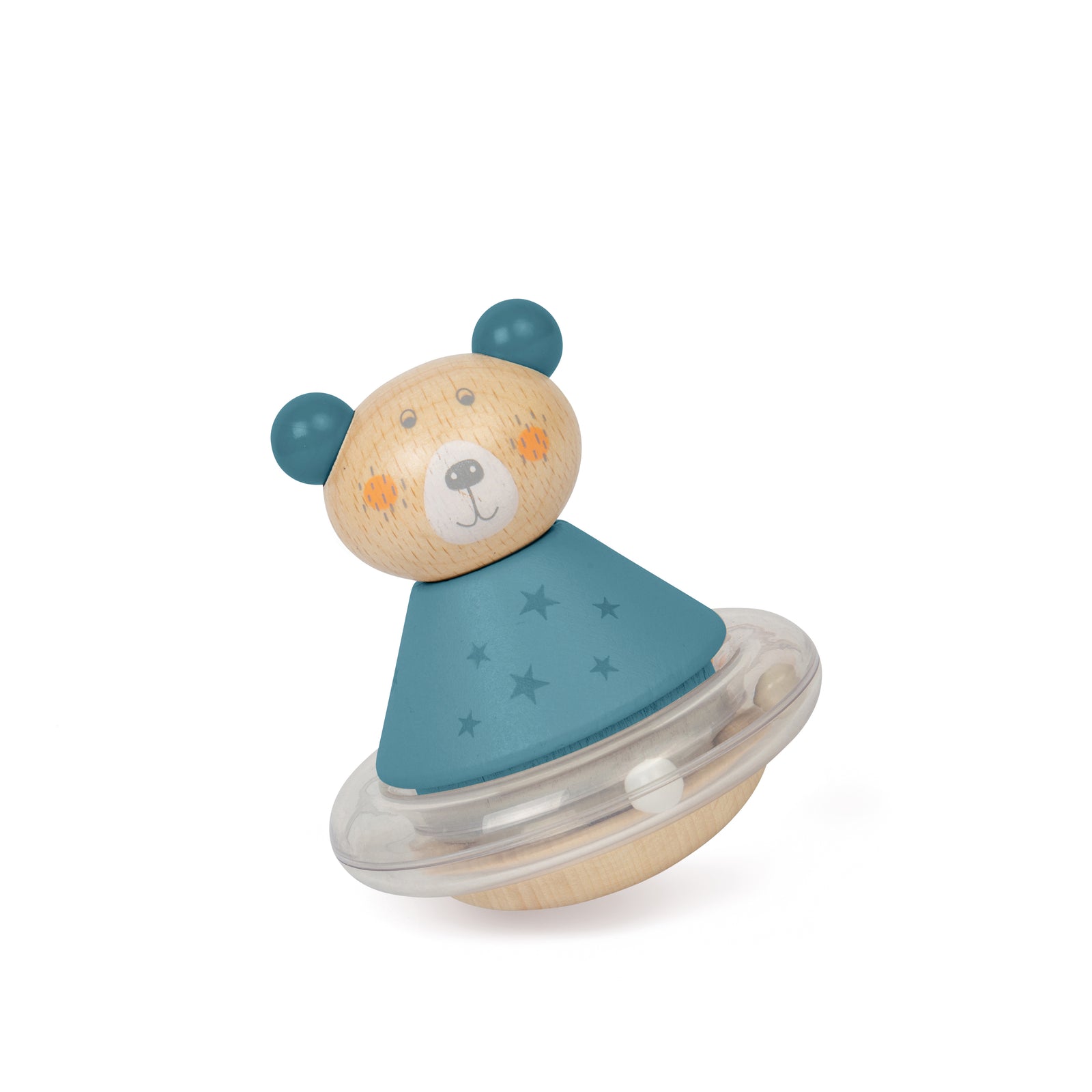 Wooden Roly-poly Bear For Babies