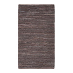 Denver Leather Woven Rug | 120cm x 180cm | Brown