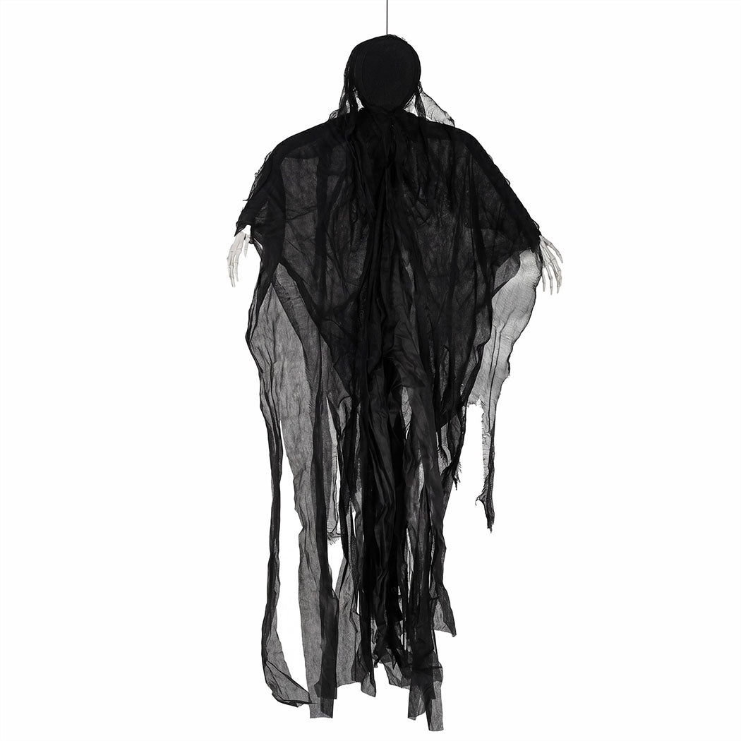 Yezi Halloween Decorations Grim Reaper 130cm Black Polyester Foam