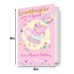 Badge Granddaughter Birthday Card Official Product
