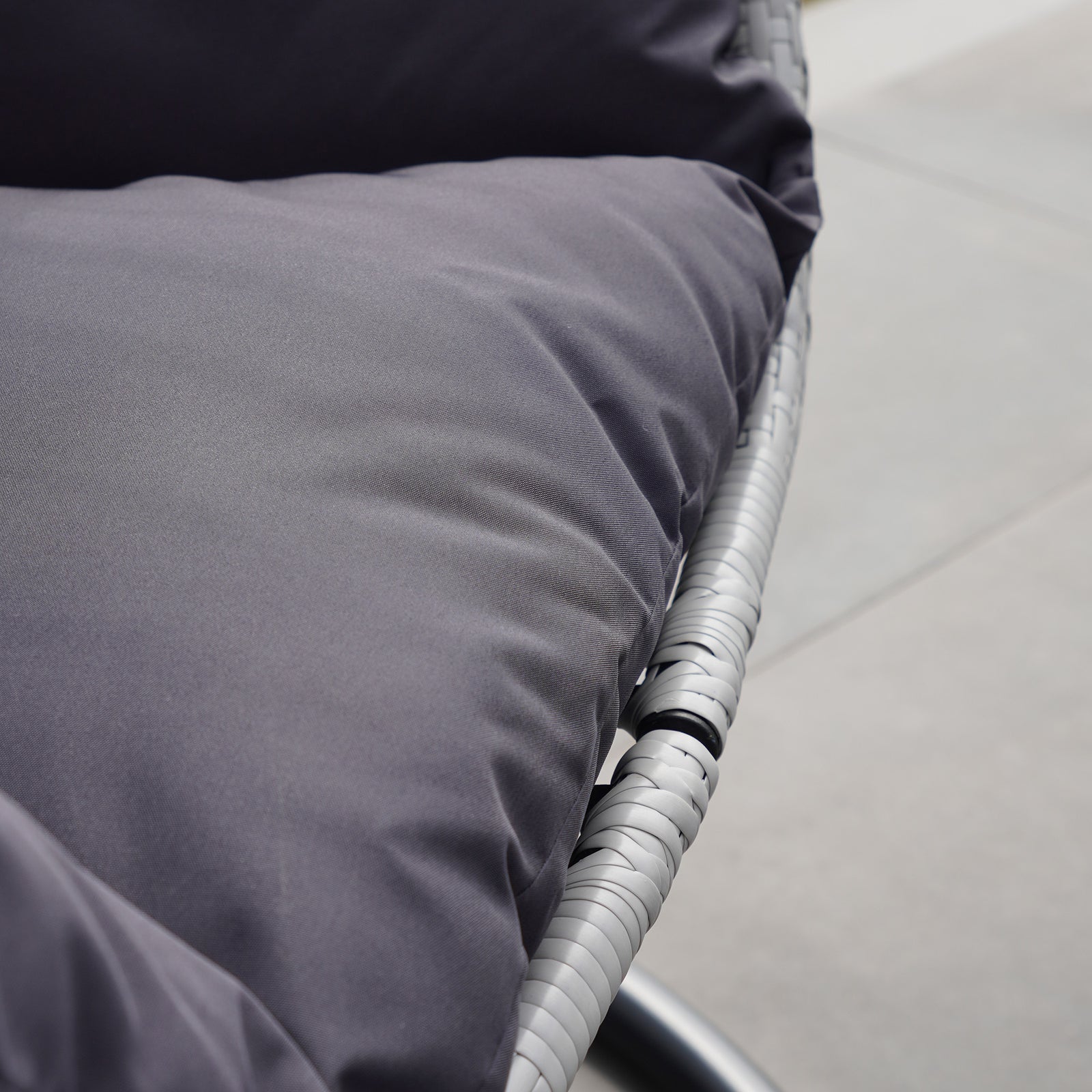 Wilton Hanging Swing Single Egg Pod Chair | One Size | Dark Grey