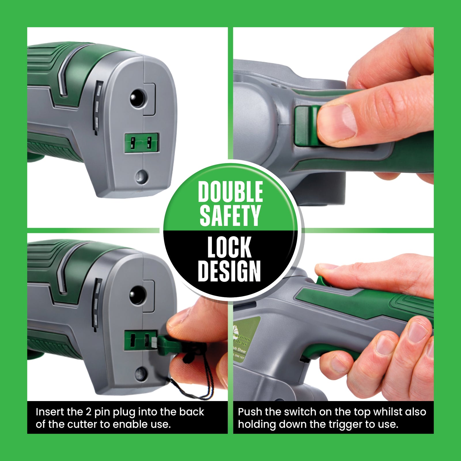 Cordless Handheld Hedge Trimmer 2 In 1 3.6v Li Ion Rechargeable Battery