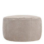 Remi Fine Cord Bean Bag Pouffe | Beige