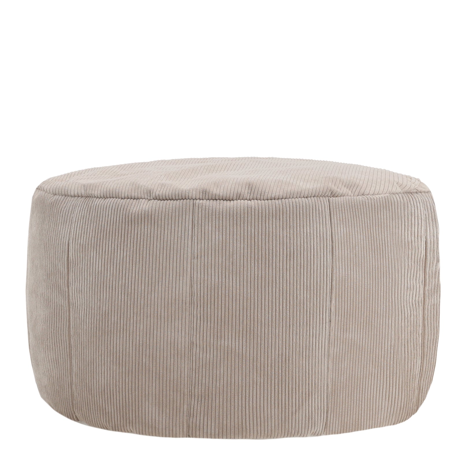 Remi Fine Cord Bean Bag Pouffe | Beige
