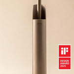 Silicone Toilet Brush Floor Or Self-adhesive Flat Collection | Brushed Brass