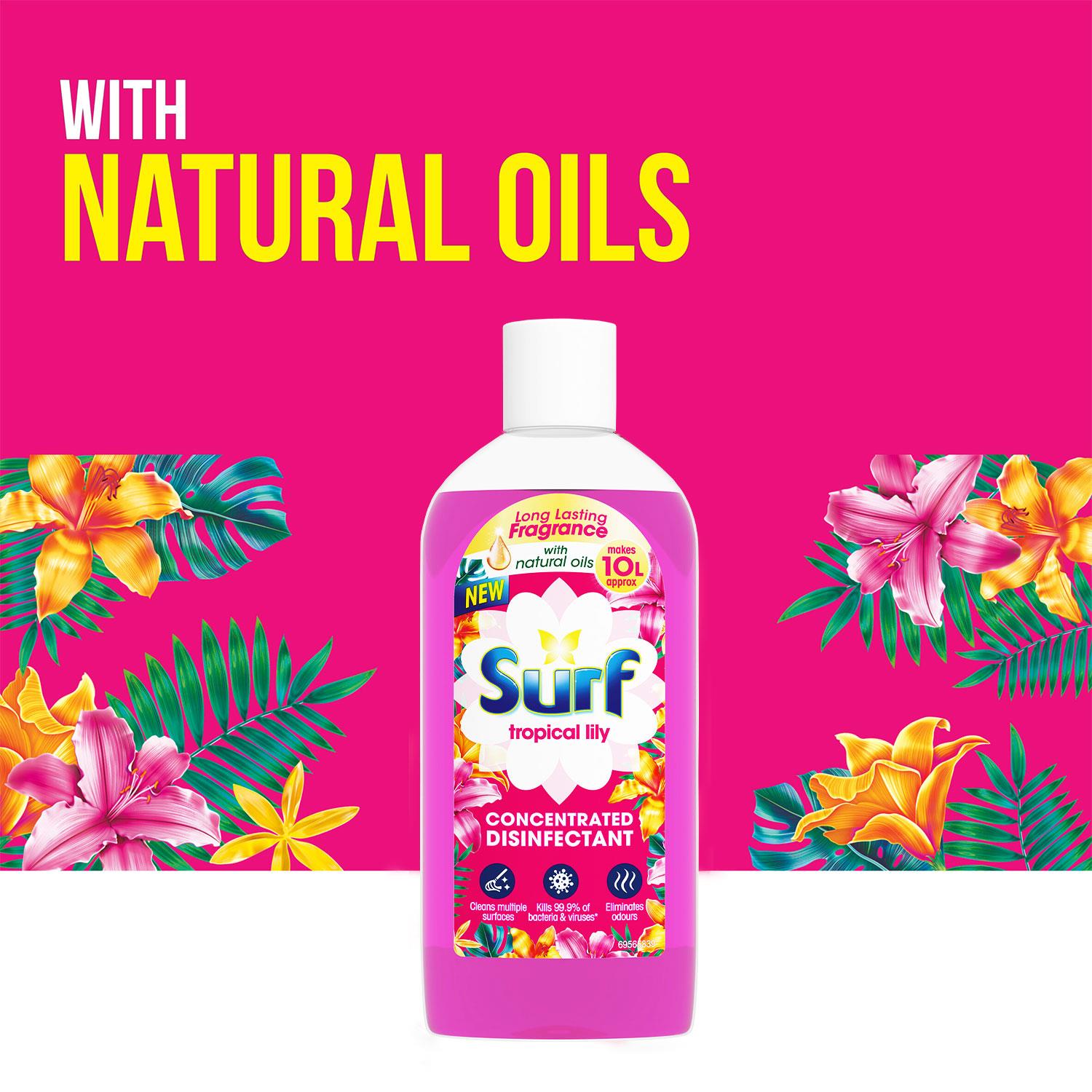 Concentrated Disinfectant Tropical Lily Multi-purpose Cleaner, 240ml, 3pk