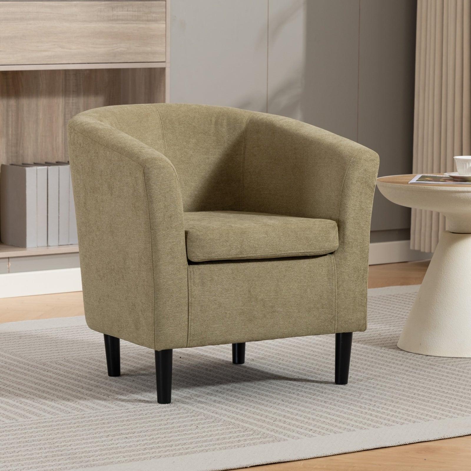 Beulah Fabric Accent Chair | Light Green