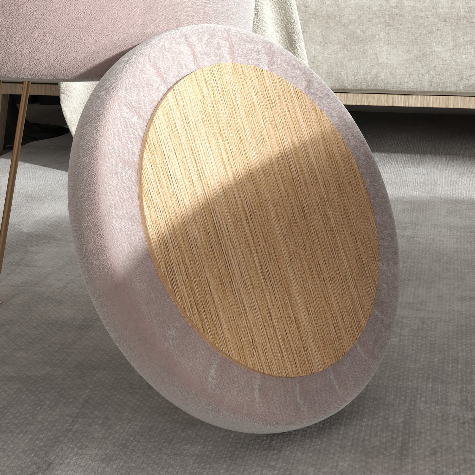 5l Velvet Footstool With Removable Lid For Bedroom | One Size | Pink