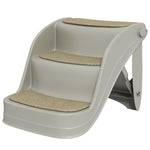 Foldable Pet Stairs 3 Steps With Non-slip Mats For Small Dogs | Gray