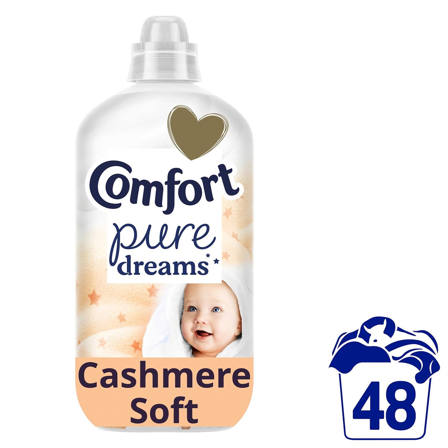 Fabric Conditioner Pure Dreams Cashmere Soft, 48 Washes, 1.44 L