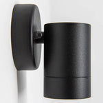 Adjustable Outdoor Wall Light With Gu10 Lamp Holder | One Size | Black