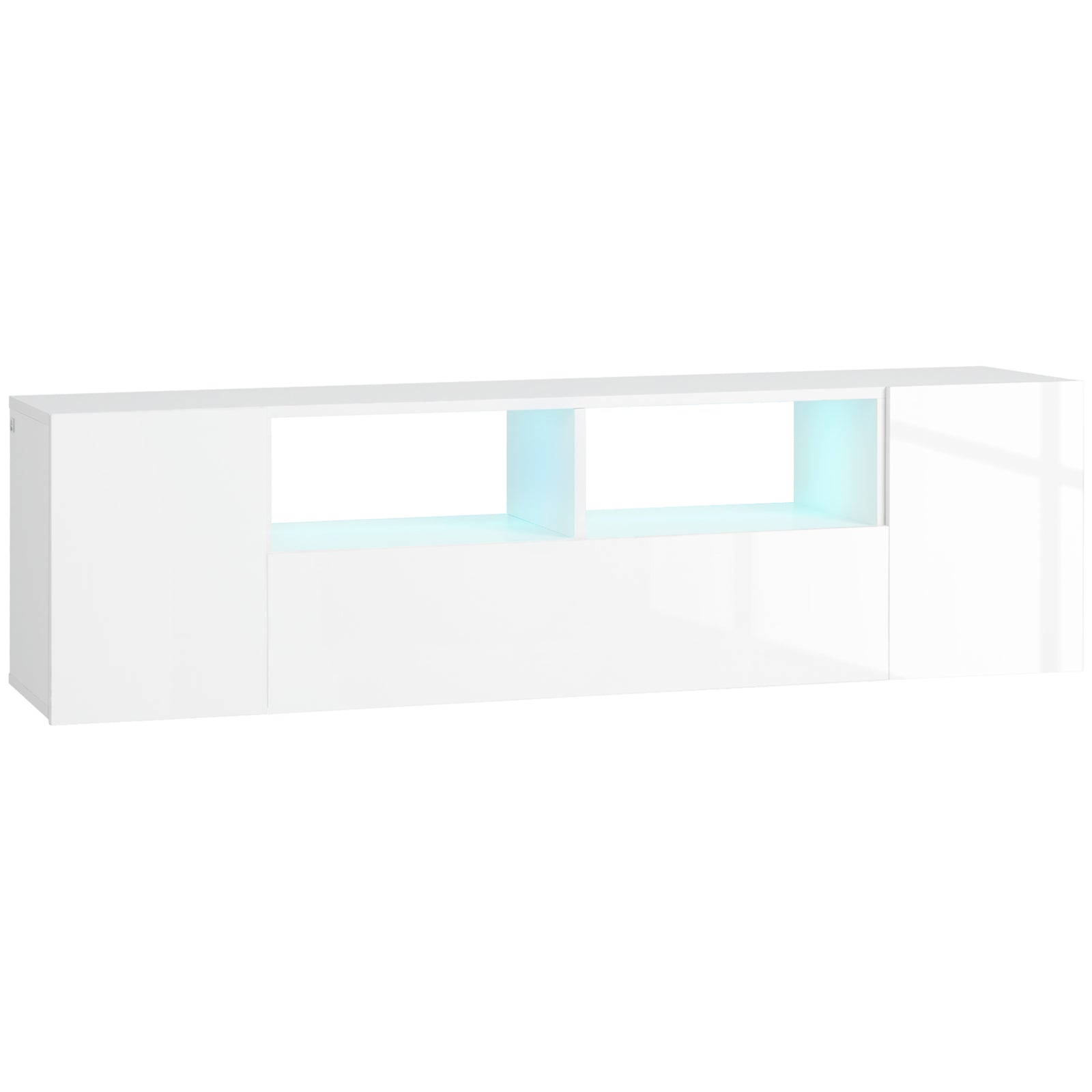 Tv Unit For Tvs Up To 60" With Led Lights | White