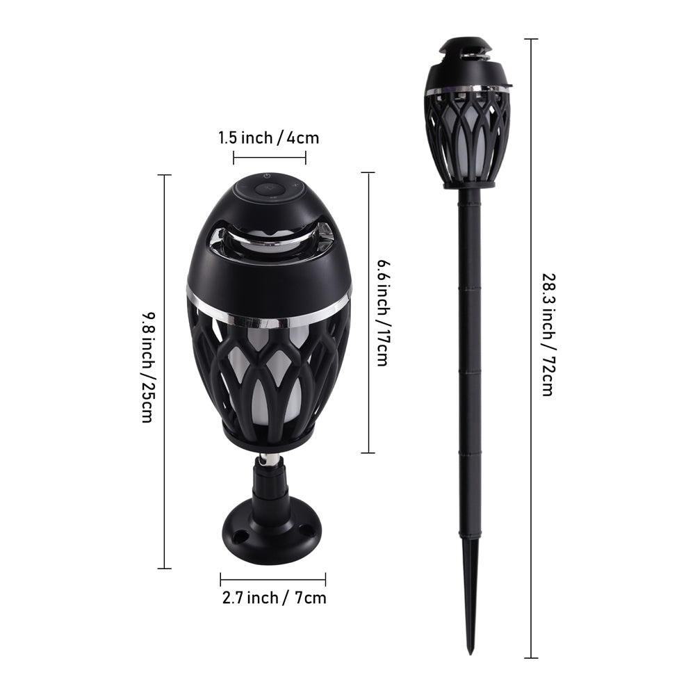 Portable Flame Lamp Speaker With Dual Mounting Modes And Long-lasting Battery Life
