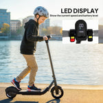 Electric Scooter, Lightweight E Scooter With Led Display | Black