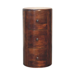 Solid Mango Wood Chestnut Drum Chest