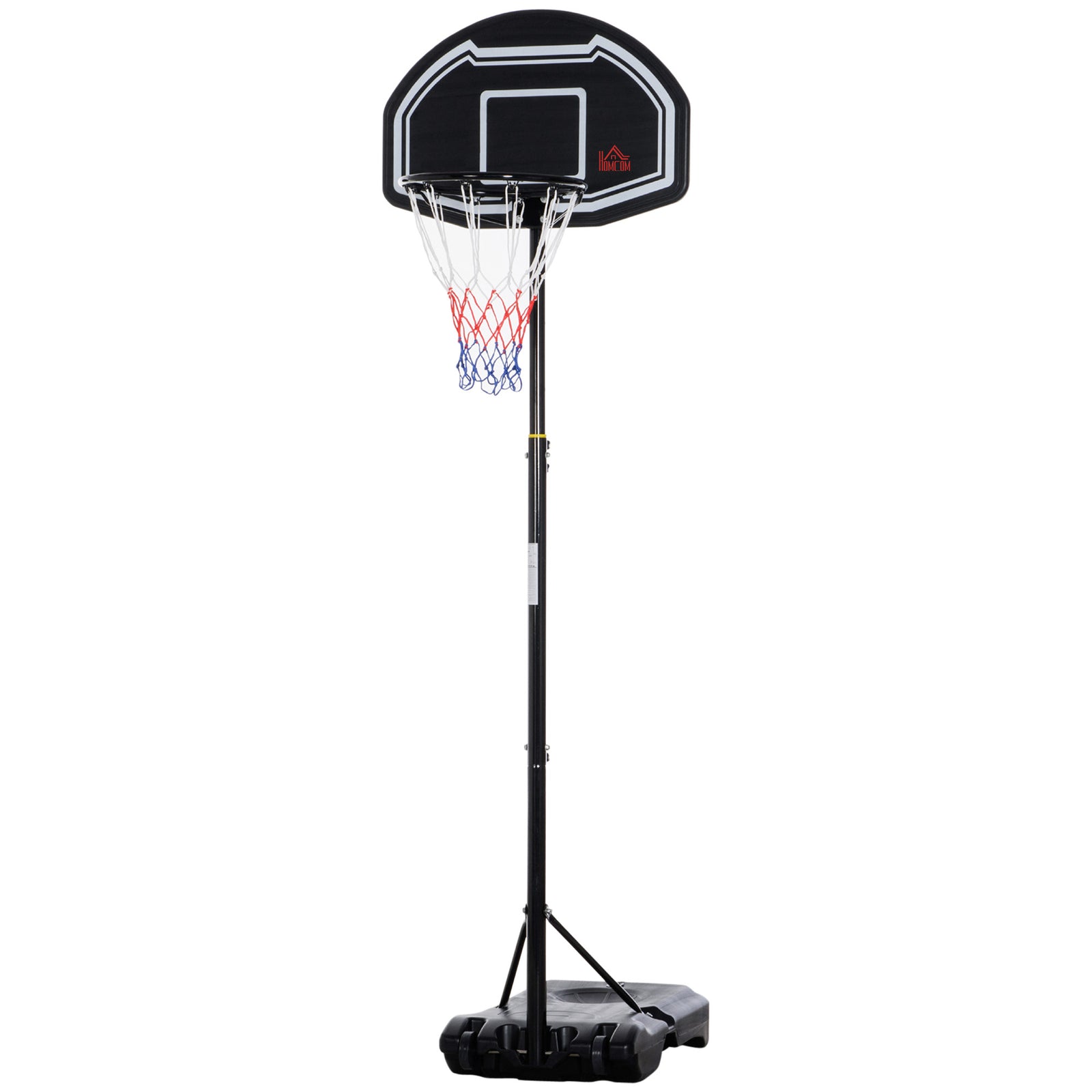 Adjustable Basketball Hoop And Stand 1.6-2.1m Black | Black