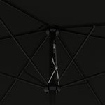 2x3m Rectangular Parasol Patio Outdoor Table Umbrella | Black