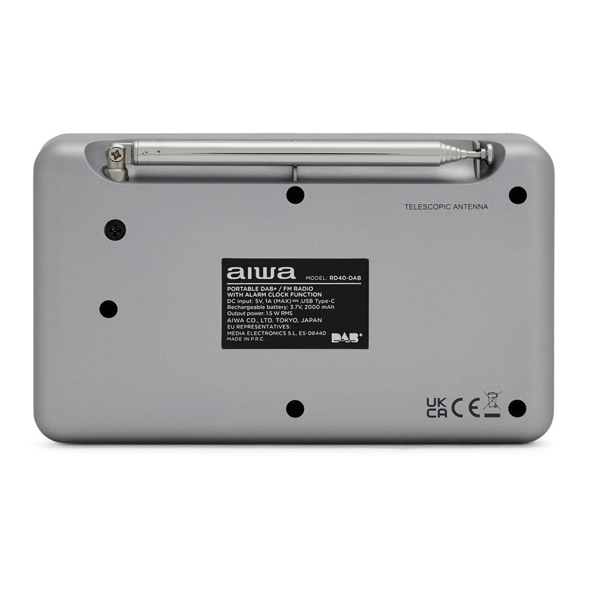 Rd-40dab Digital Portable Dab+/fm-rds Radio | Silver