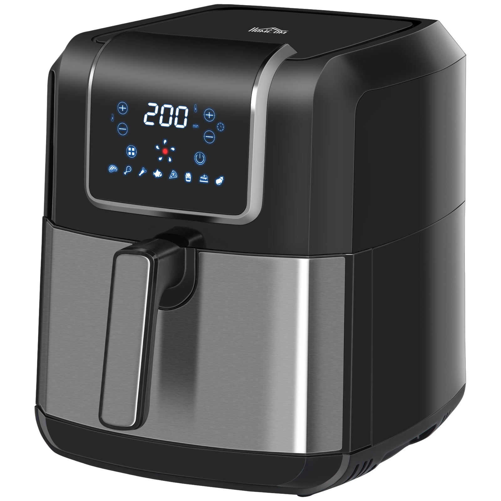 Air Fryer 1700w 6.5l With Digital Display Timer | One Size | Silver