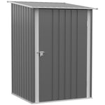 3.3ft X 3.4ft Outdoor Storage Shed Steel Garden Shed | Grey