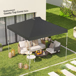 Gazebo Roof Replacement Uv50+ Waterproof 3x3(m) | Dark Grey
