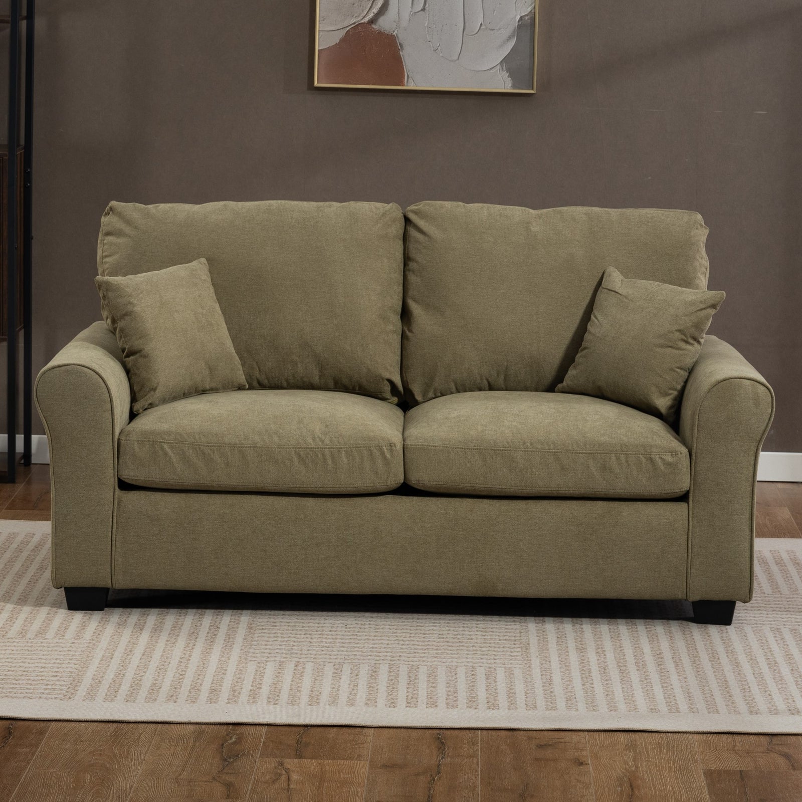 Lewiston Fabric Pull Out Sofabed | Sage Green