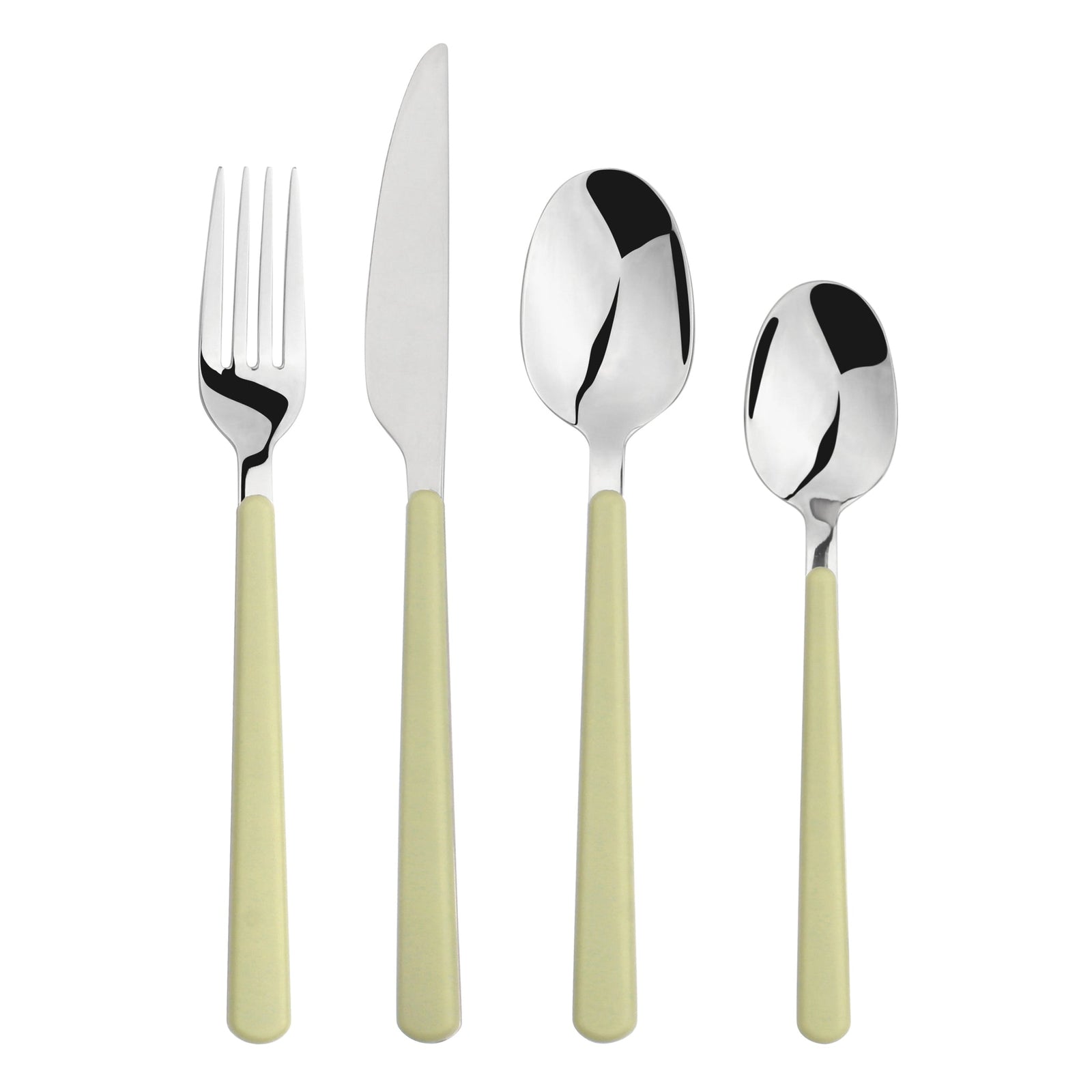Cutlery Sets Stainless Steel Olive Green Abs Handle 32 Piece Set | One Size | Green