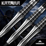 Katana Darts - Steel Tip - 95% Tungsten | 24g | Black