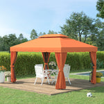 3m X 3.6m Aluminium Gazebo Canopy Patio Marquee Party Tent | Orange