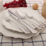 Cutlery Sets Stainless Steel 18/8 Catering Alhambra | 32Piece | Silver