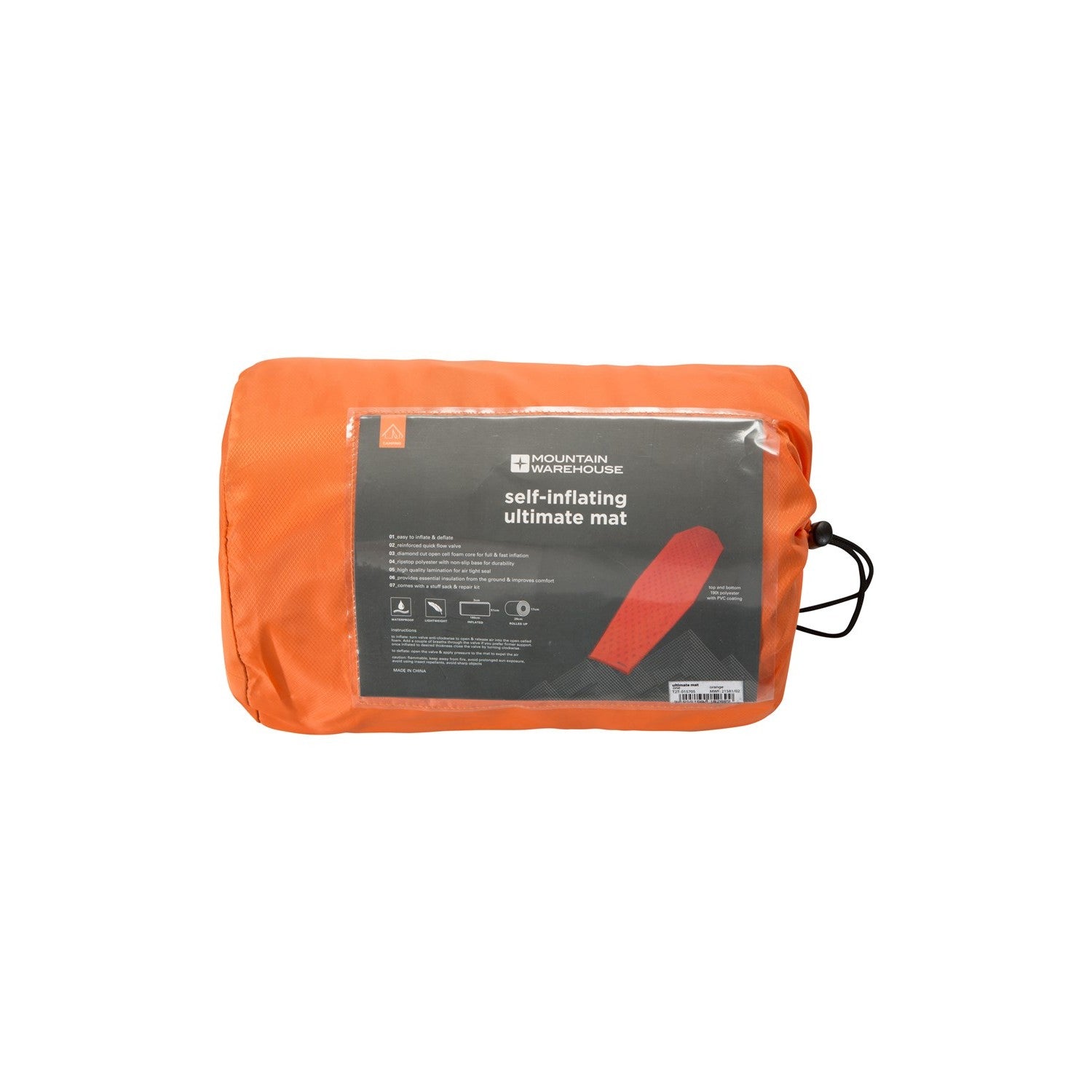 Ultimate Self-inflating Mat | One Size | Orange