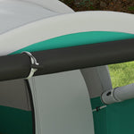 3000mm Waterproof Camping Tent W/ Porch &sewn In Groundsheet