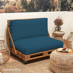 2 Seat Pallet Cushions 20cm Thick Outdoor Seat Pads | Navy Blue
