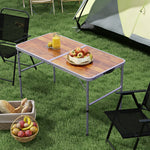 Portable Aluminum Folding Picnic Table Outdoor Lightweight