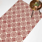 Cassia Red Cotton Geometric Rug | 120cm x 180cm | Red