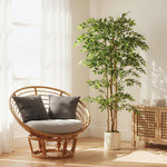 HOMCOM 180cm Artificial Ficus Tree, Faux Plant For Home Decor