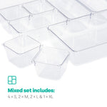 Drawer Organiser Tray Set - 9 Mixed