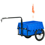 Bike Cargo Trailer With 65l Foldable Box | Blue