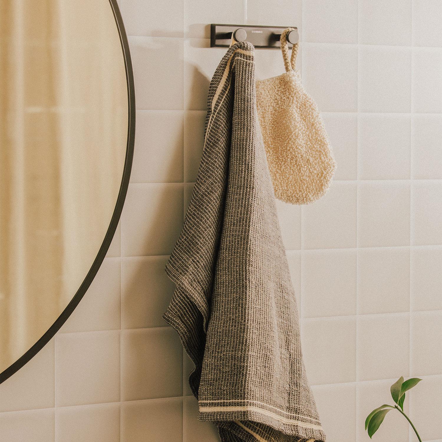Towel Hook Robe Hook Screw-in/self-adhesive Chrome Silver Next Collection