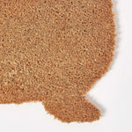 HOMESCAPES Coir Dog Shaped Non-slip Doormat