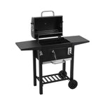 Outdoor Charcoal Grill With Smoke Stack
