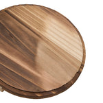 20cm/25cm Dia Cast Iron Wok With Dual Handles And Wooden Lid | Small