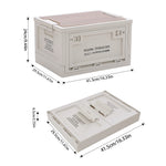 Collapsible Outdoor Camping Storage Box Folding Container | 30l | White