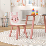 Kids Table And Chairs, Children Desk With 2 Chairs | Pink
