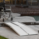 183 X 72 Cm Ramp Aluminum Folding Mobility Scooter Wheelchair Threshold